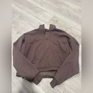 Quarter zip workout jacket